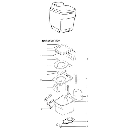 Thetford KIT, 24V PUMP & MOTOR ASSY, EM 35775